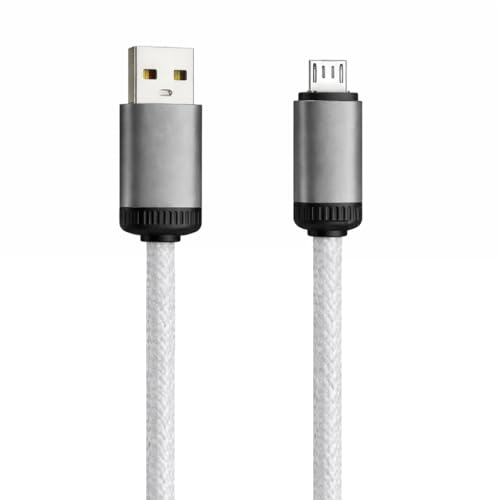 Image of USB A To Micro USB (V8) Nylon Braided Fast Charging & Data Cable, Micro Cable Reinforced Connectors Compatible With Honor 4C,4X,5C,5X,6,6 Plus,6X,7,7X,7A,7C,8,8 Lite,8C,8X,9 Lite,Honor 9N,9i,8S,8A