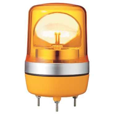 Feu orange rotatif 24V Ø106 à haute visibilité pour cabine d'engin