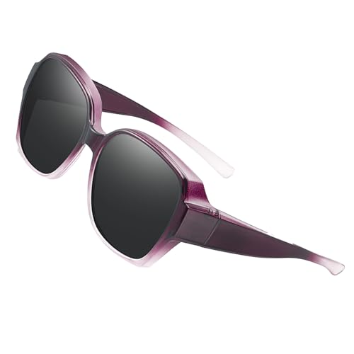 Derwrtup Surlunettes De Soleil Polarisées Protection Sur Lunettes De Soleil Pour Conduite Vélo Peche, Protection Contre Les Rayons UV, Légères Et Confortables