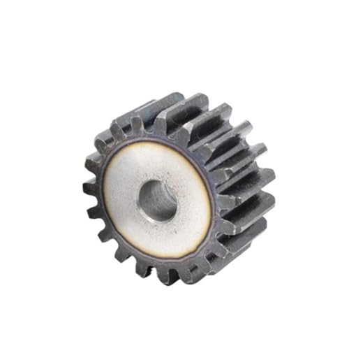 Bevel Gear Pinion Hardware Mechanical 1pcs 2M 12T-27T Cylindrical Flat Gear 2Mod Pinion Spur Gear 12 13 14 15 16 17 18 19 20 to 27Teeth Steel Mechanical Drive Gears(21 Teeth)