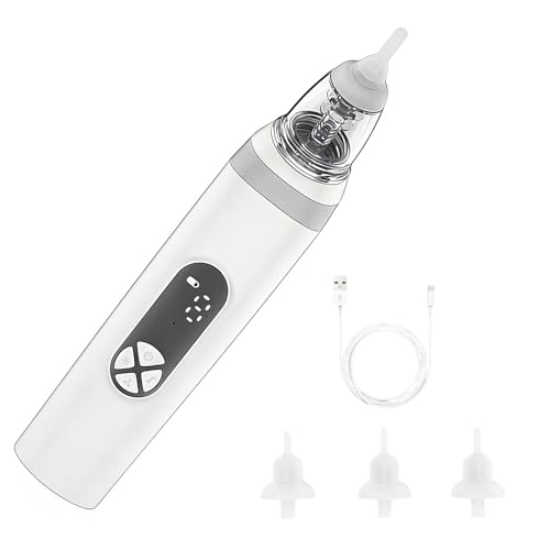 Aspirador nasal eléctrico, lavable, silencioso, ergonómico, eléctrico, de 3 niveles, limpiador de succión de nariz para niños, niñas, amantes, familiares, amigos