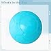 LUMINFLY for Youngsters and Adults Soccer Ball, Training Match and Play 8.2 Inch (20.7 Cm) Light Blue, Puncture-Proof Design Long-Lasting No-Pump, Path Stable Flight