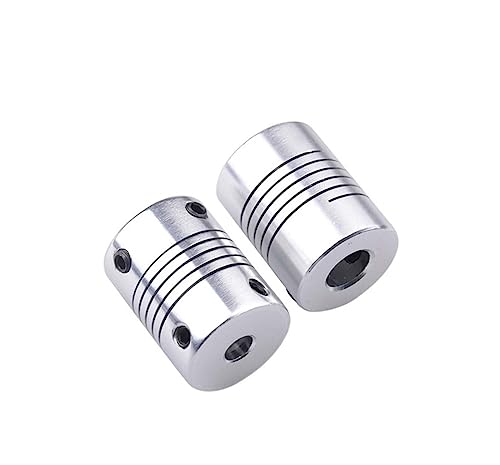 Rigid Coupling,Stainless Steel Rigid Coupling 1pcs D19L25 Aluminum Flexible Coupling CNC Stepper Motor Coupler(5mm x 7mm)