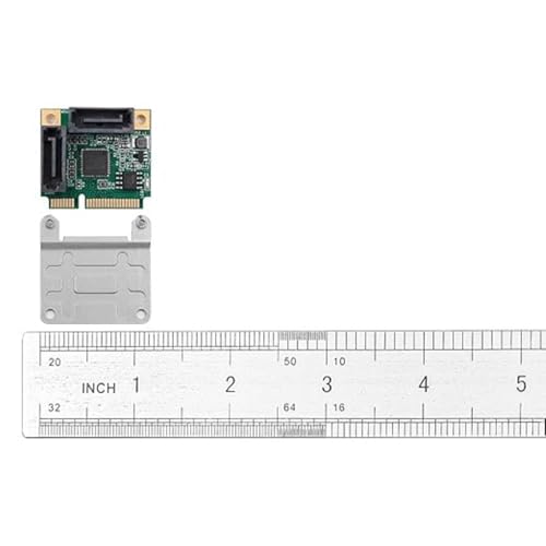 Adaptador Mini PCI-E a SATA con cable de 6 Gbps para conectar SSD y HDD adicionales 8