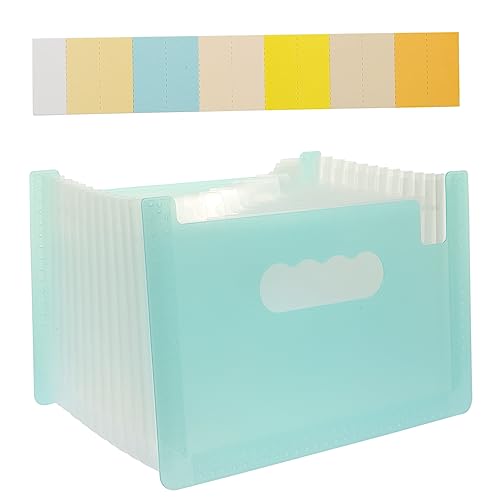 Homoyoyo Office Accessory Receipt Folder Organizer Mini File Organizer Pp Material Desk Folder Holder Storage Label for Daily Use