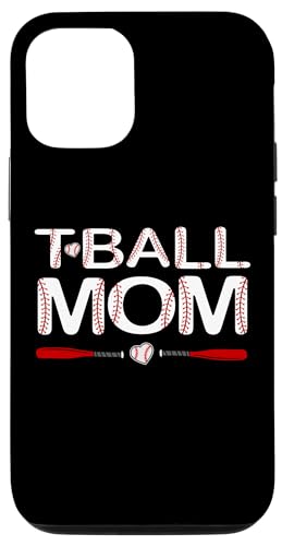 Custodia per iPhone 14 Pro T-Ball Mamma per donne mamma madre di tee palla giocatore di baseball