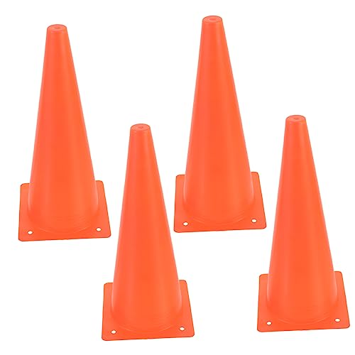 BESPORTBLE 4pcs Soccer Training Cones Disc Portable Traffic Cones for Football Practice Ldpe Material for Parking Driving Drills