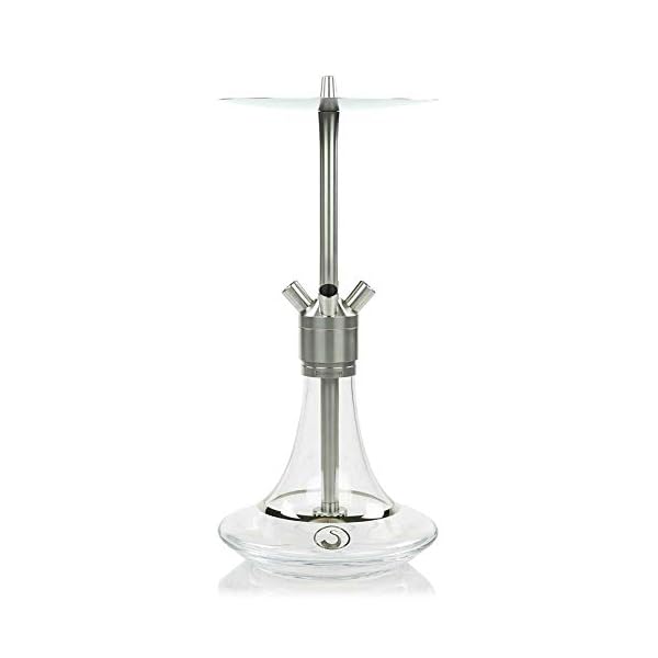 Steamulation Shisha Wasserpfeife Classic Platinum Clear