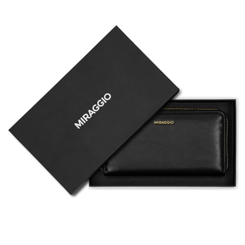 Image of Miraggio Theo Zip Around Wallet for Woman | 3 Compartment Women Wallet | Gift Items for Women