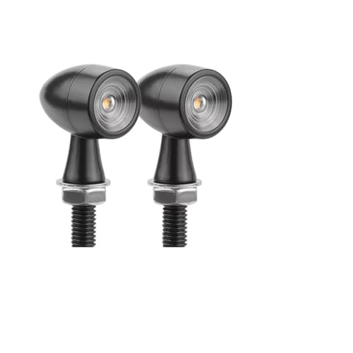 Clignotants moto LED en métal robuste avec feu de freinage ambre rouge pour Bobber Custom