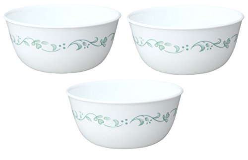 corelle soup bowls with lids - Corelle Livingware 28-Ounce Super Soup/Cereal Bowl, White, Set of 3