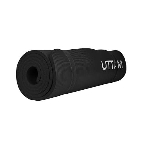 UTTAM Yoga Mat | Multi-Purpose Extra Thick Foam Exercise Mats | Stretching, Resistance Workout & Therapy – Pilates, Home & Gym Equipment Accessory for Men Women Kids (183 x 60cm) - Image 4