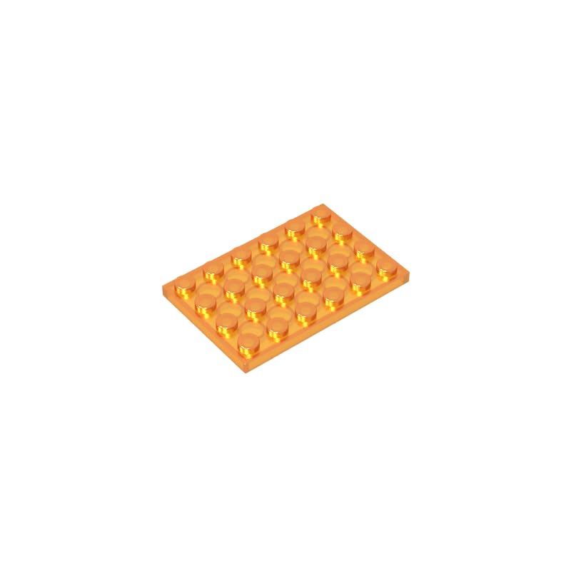 XYEIUGO GDS-520 3032 Foundation Plate 4x6, Trans Orange, 10 PCS — image 1