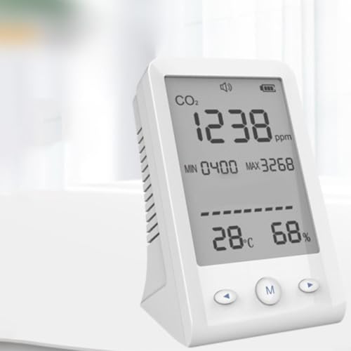 Medidor NDIR de CO2 con sensor de temperatura y humedad con alarma de 400-5000 ppm 6