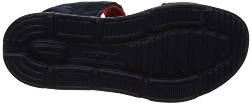 Sparx Men's Navy Blue Red Floater Sandals-7 Kids UK (Ss0537g)