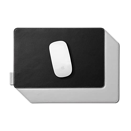DailyObjects Coal-Grey Mouse Pad | Extended for Laptop, for PC, and Wireless Mouse | Large Vegan Leather Finish for Home, Office, Gaming (Coal-Grey)