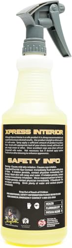 Image of P & S PROFESSIONAL DETAIL PRODUCTS Xpress Interior Cleaner - Safe for Leather, Vinyl, Plastic & More, Removes Dirt, Grease & Oil, No Residue, Fresh Scent, No Dilution Needed - 32 Oz.