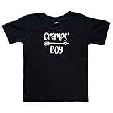 Gramps' Boy Black or White Infant or Toddler T-Shirt, Grandson Present, Kid Shirt, Valentine's (Gramps Boy Shirt)