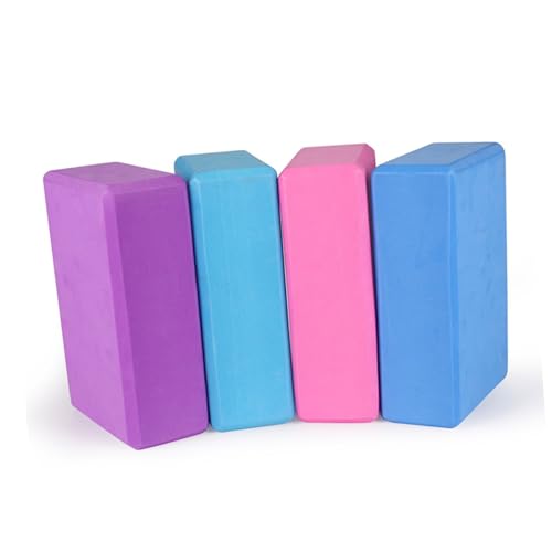 OSOLADY Eva Yoga Block Brick Set Fitness Training 2 Pack High Density Non-slip Random