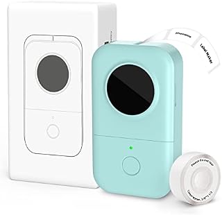 Phomemo D30 Sticker Machine, Label Maker Handheld Wireless BT Thermal Label Printer Rechargeable Mobile Labeler, One-Touch Smart Key, Multiple Templates, Bluetooth Connectivity with iOS & Android,Pink