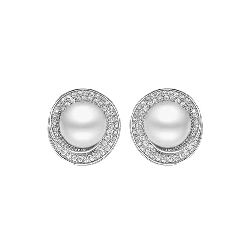 Stud Earrings For Women Dainty,Gold Ball Cute Studs Earrings,Silver Ziron Pearl Earrings Studs,Boho Stud Dangle Statement Earrings Trendy, Fashion Jewelry Gift.