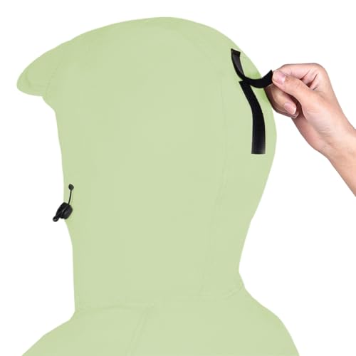 Chaqueta de lluvia para bicicleta impermeable larga monocolor 4