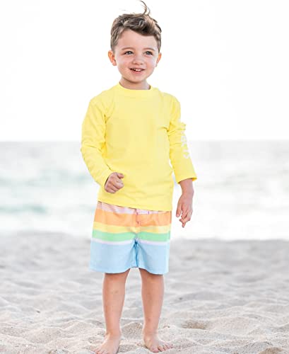 Image of RUGGEDBUTTS Baby /Toddler Boys Long Sleeve Rash Guard Swim Shirt w /UPF 50+