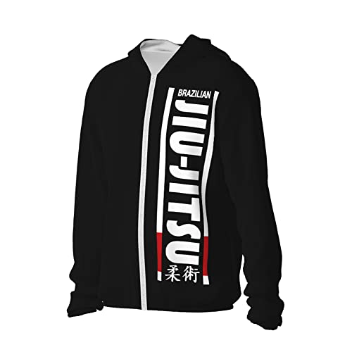 Jiu Jitsu line Summer Sun Protection Hoodie Jackets, Long Sleeve Sun Shirt Zip Front Rash Guard Sunblock Jacket2