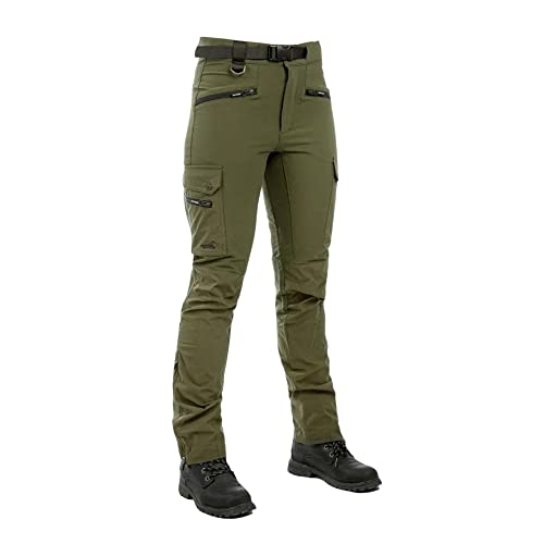 ARRAK OUTDOOR Motion Flex Lady Pant Full Flexibility, Roomy Pockets, Waterproof Calf Area, Adustable, Belt Included