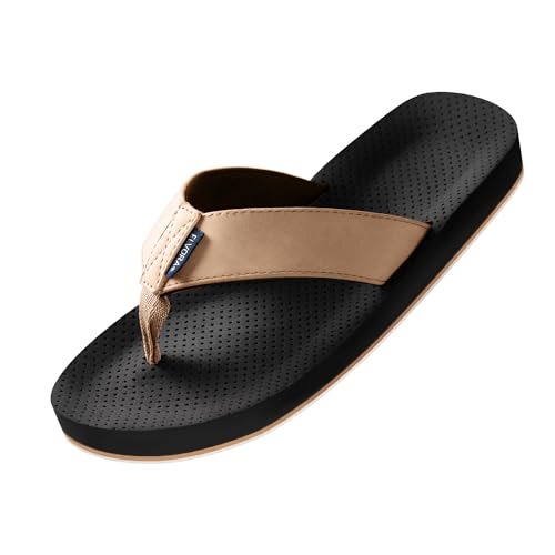 Image of Flip Flops for Men with Arch Support - Non-Slip Orthopedic Sandals,Durable Comfort Thongs Sandals for Beach