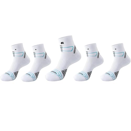Ergonomic mid-cut sports socks pack of five pairs for boys aged 13-16 years