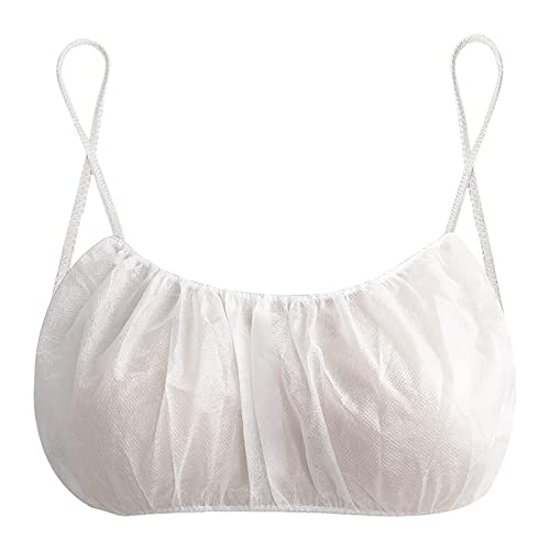 JRKED Travel Gears Women's Disposable Bras Disposable Spa Top Underwear Brassieres Tops JKa97 (White, One Size)