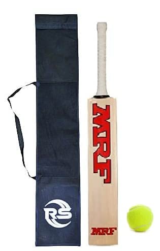 RS Boys Popular Willow Cricket bat Pack of 1 (8-12 Years Kids) with Ball Wood Size 5 for Boys.