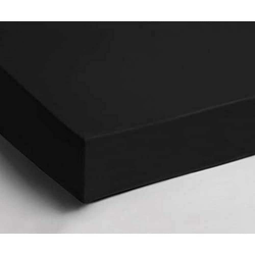 Papillon Fitted sheet interlock jersey black, Cotton, 160 x 200 cm