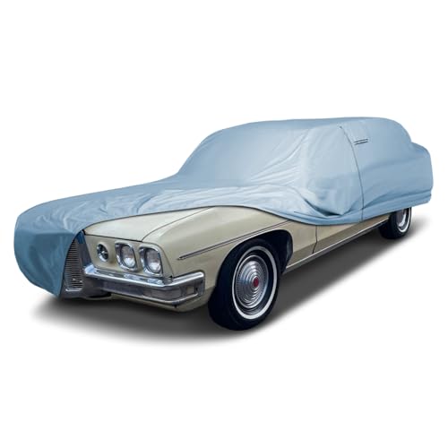 Image of iCarCover Car Cover Waterproof All Weather for 1965-1976 Safari Wagon | Heavy Duty Custom Fit Hail UV Sun Rain Snow Dust Protection Covers for Automobiles Outdoor Indoor Full Exterior (Sky Gray)