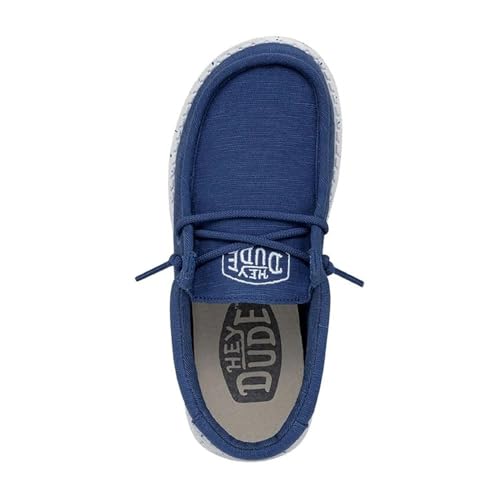Hey Dude Wally Youth Slub Canvas - True Blue4