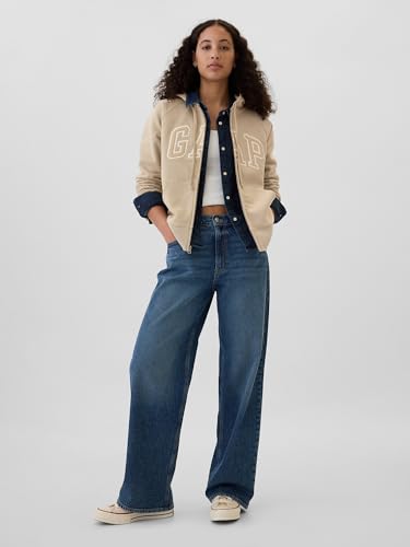 Image of GAP Women's Logo Hoodie Hooded Full Zip Sweatshirt