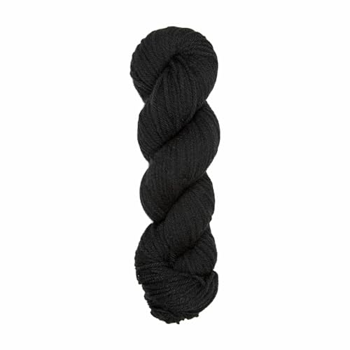 Image of Ganga Alisha Hand Knitting Yarn, 100% Acrylic Pack of 300 GMS (ALS03 - Jet Black)
