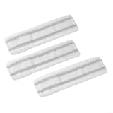 Mikrofaser Reinigungspads 3er Set für WV1 WV50 WV75 Staubsaugerzubehör, Ersatzglasreinigerköpfe für Fliesen, Marmor & glatte Oberflächen