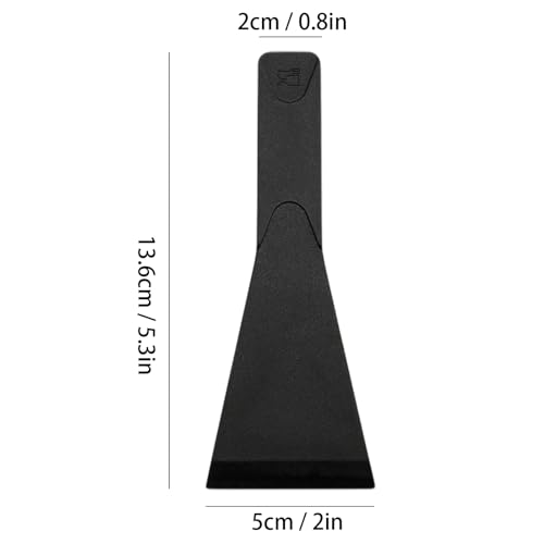 Chstarina 10pcs Raclettes Spatula, 5.3 Inch Raclettes Scraper, Black Baking Spatula Set - Image 2