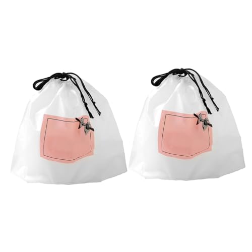 2Packs Thick Disposable Face Washcloths for Daily Use Soft Absorbent Facial Tissue with Drawstring Bag for Camping Outdoor