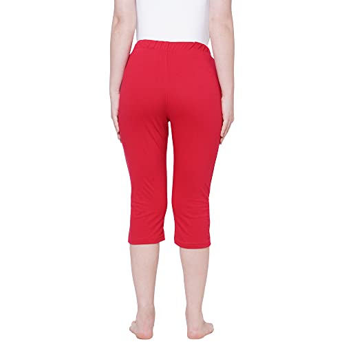 Image of Sweet Dreams Women's Cotton Solid Capri Pack of 1