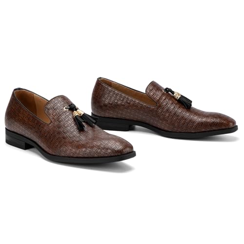 Image of JITAI Men's Lindford Moc Toe Bit Slip-on Penny Loafer Party Shoes