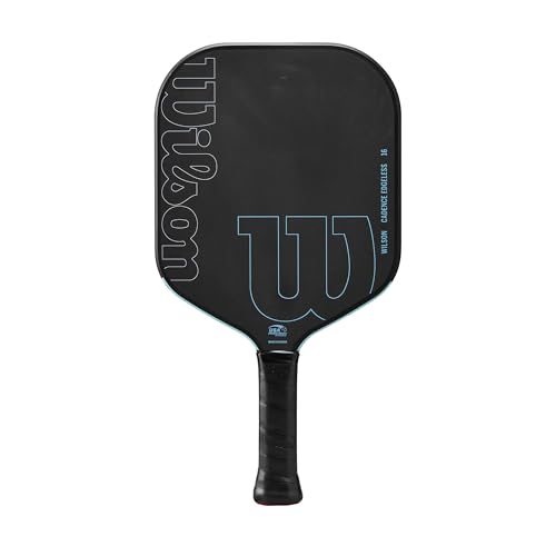 Wilson Cadence Edgeless 16 Pickleball Paddle- Black/Blue, 4-1/4'