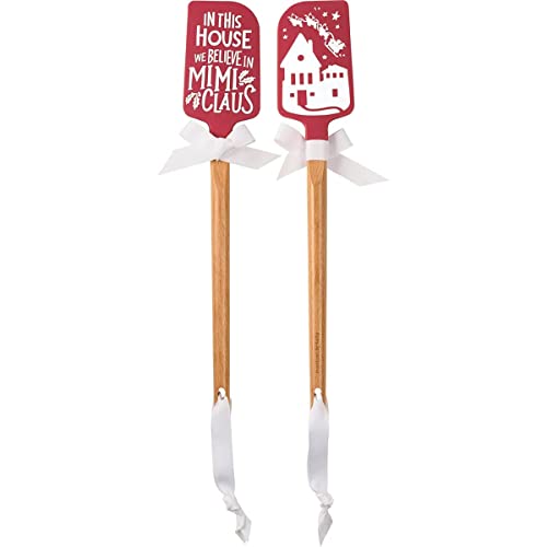 Primitives-by-Kathy-110972-In-This-House-We-Believe-In-Mimi-Claus-Spatula-13-Inches Primitives by Kathy 110972 In This House We Believe In Mimi Claus Spatula 13 Inches