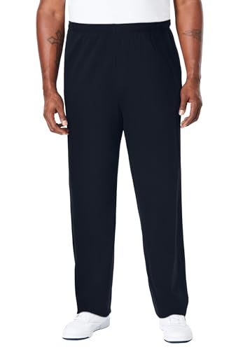 KingSize Men's Big & Tall Lightweight Jersey Sweatpants - Big - 3XL, Black
