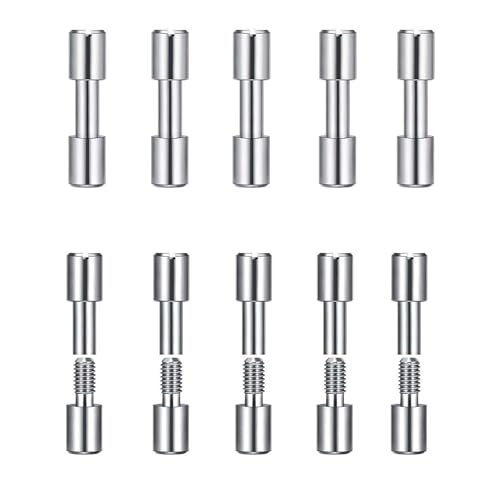 10 Sets CNC Stainless Bolt Screw Replacements Fit for Knife Handle Attachment DIY Making Accessory