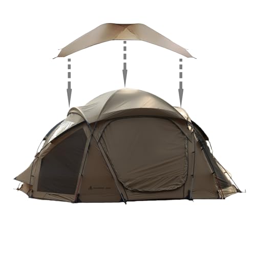 Dandelion Shell Dome Hot Tent(Big Dome S450) with Stove...