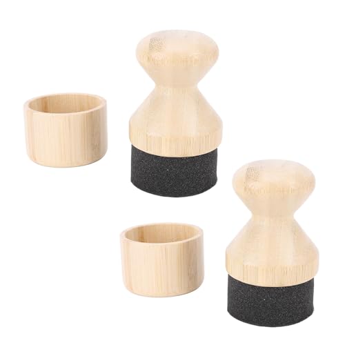 Aplicador de Cera de Aceite de Tablero de Corte de 2 Paquetes, Aplicador de bambú de Alimentos Srob Cepillo Juego para Utensilios de Cocción de Madera