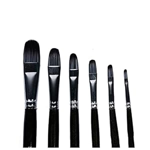 SHENGXINA Pinsel 6 Teile/Satz Rundkopf Künstlerpinsel